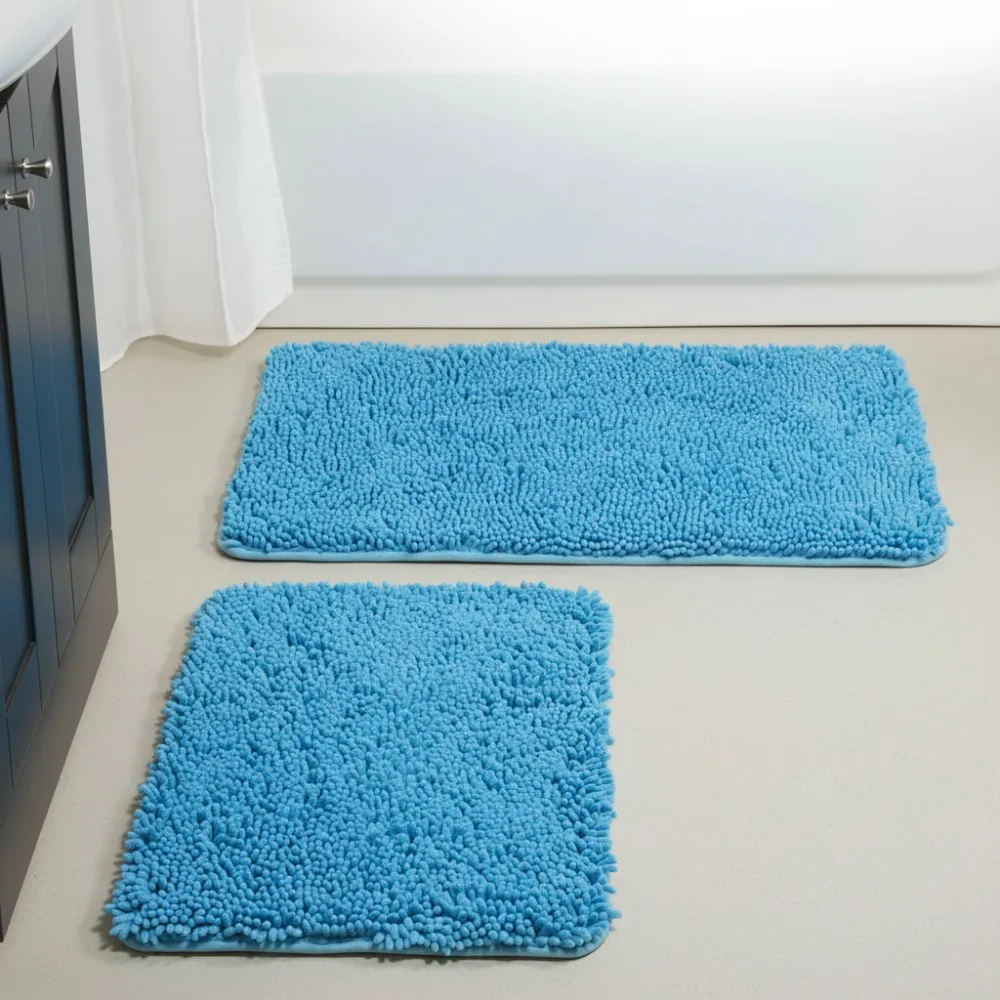 Набор ковриков для ванной из пены с эффектом памяти из 2 предметов — плюшевая верхняя часть из синели, можно стирать в машине, синий декор для современных ванных комнат
Набор ковриков для ванной из пены с эффектом памяти из 2 предметов — плюшевая верхняя часть из синели, можно стирать в машине, синий декор для современных ванных комнат