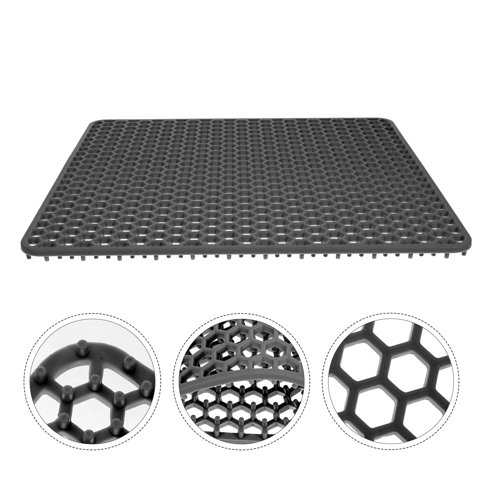 Sink Mat Silicone Table Kitchen Drying Mats for Dishes Tableware Counter Dark Grey
Sink Mat Silicone Table Kitchen Drying Mats for Dishes Tableware Counter Dark Grey