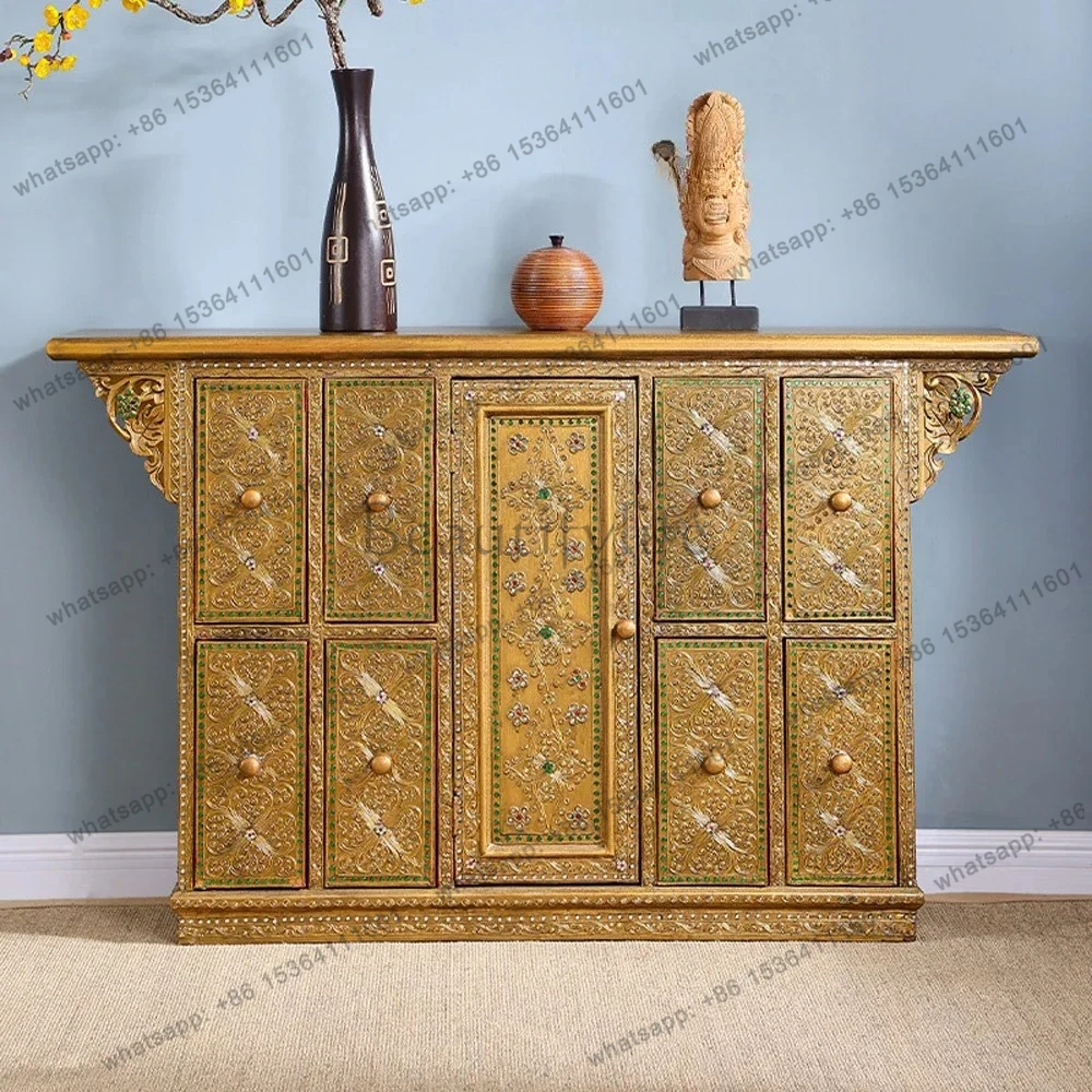 yj32 Entrance Entrance TV Cabinet South East Asia Style Furniture Thai Living Room Vintage Solid Wood Decorative Cabinet
yj32 Entrance Entrance TV Cabinet South East Asia Style Furniture Thai Living Room Vintage Solid Wood Decorative Cabinet