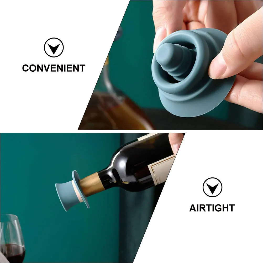 6pcs Red Wine Stopper Silicone Bottle Plug Airtight Wine Saver For Glass Bottles Reusable Small Bottle Plug Wedding Favors
6pcs Red Wine Stopper Silicone Bottle Plug Airtight Wine Saver For Glass Bottles Reusable Small Bottle Plug Wedding Favors