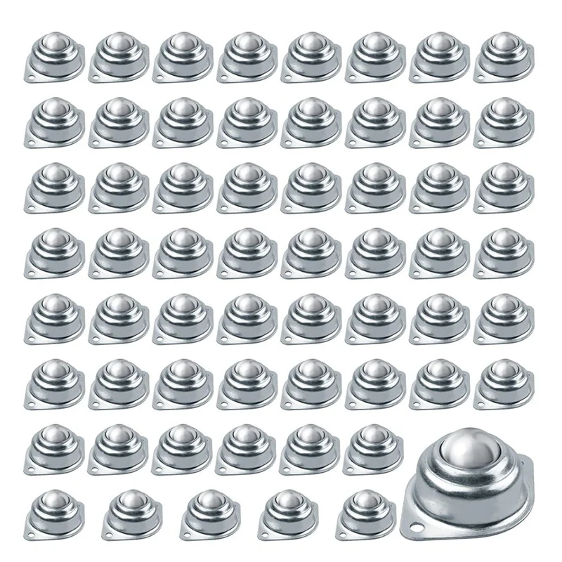 60Pcs Roller Ball Transfer Bearing, 1 Inch Carbon Steel Ball Casters, Mounted Ball Transfer Unit Universal For Conveyor
60Pcs Roller Ball Transfer Bearing, 1 Inch Carbon Steel Ball Casters, Mounted Ball Transfer Unit Universal For Conveyor