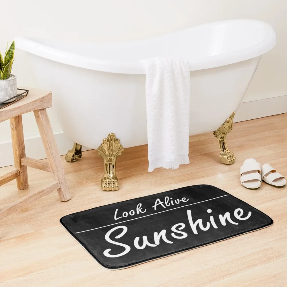Look Alive Sunshine (Black Background) Bath Mat Floor Toilet Bathroom Foot Showers Kitchens Mat
Look Alive Sunshine (Black Background) Bath Mat Floor Toilet Bathroom Foot Showers Kitchens Mat