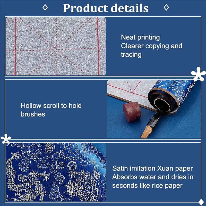 Reusable Water Writing Magic Cloth Inkless Chinese Calligraphy Set Of 3 Traditional Calligraphy Writing Brush Pens
Reusable Water Writing Magic Cloth Inkless Chinese Calligraphy Set Of 3 Traditional Calligraphy Writing Brush Pens