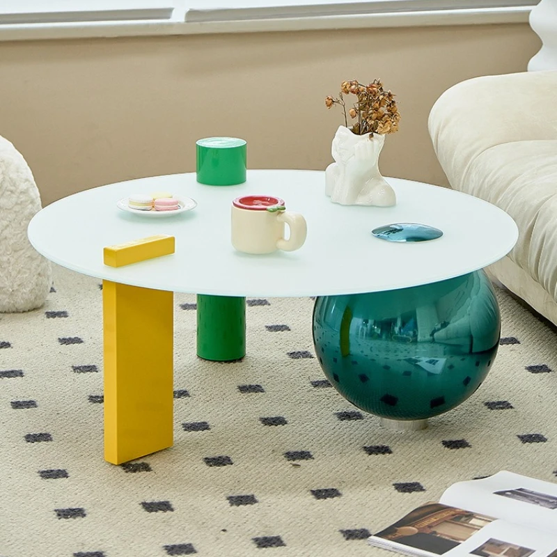 Household round sofa side living room simple light luxury small table
Household round sofa side living room simple light luxury small table