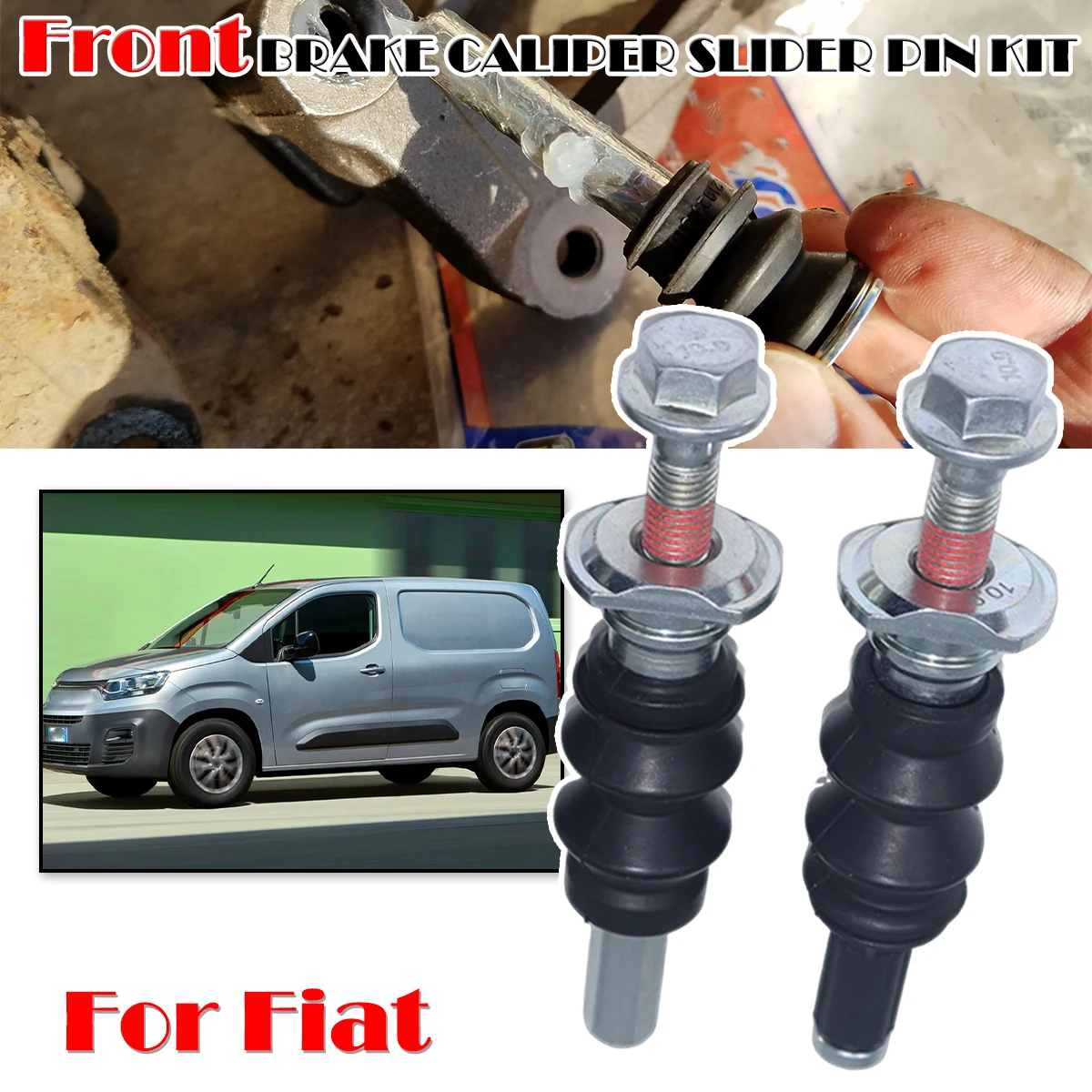 Front Brake Caliper Slider Guide Pins Bolt Kit For Fiat Doblo Bravo 500 595 695 Panda Fiorino 500L Qubo Left Right Disc Housing
Front Brake Caliper Slider Guide Pins Bolt Kit For Fiat Doblo Bravo 500 595 695 Panda Fiorino 500L Qubo Left Right Disc Housing