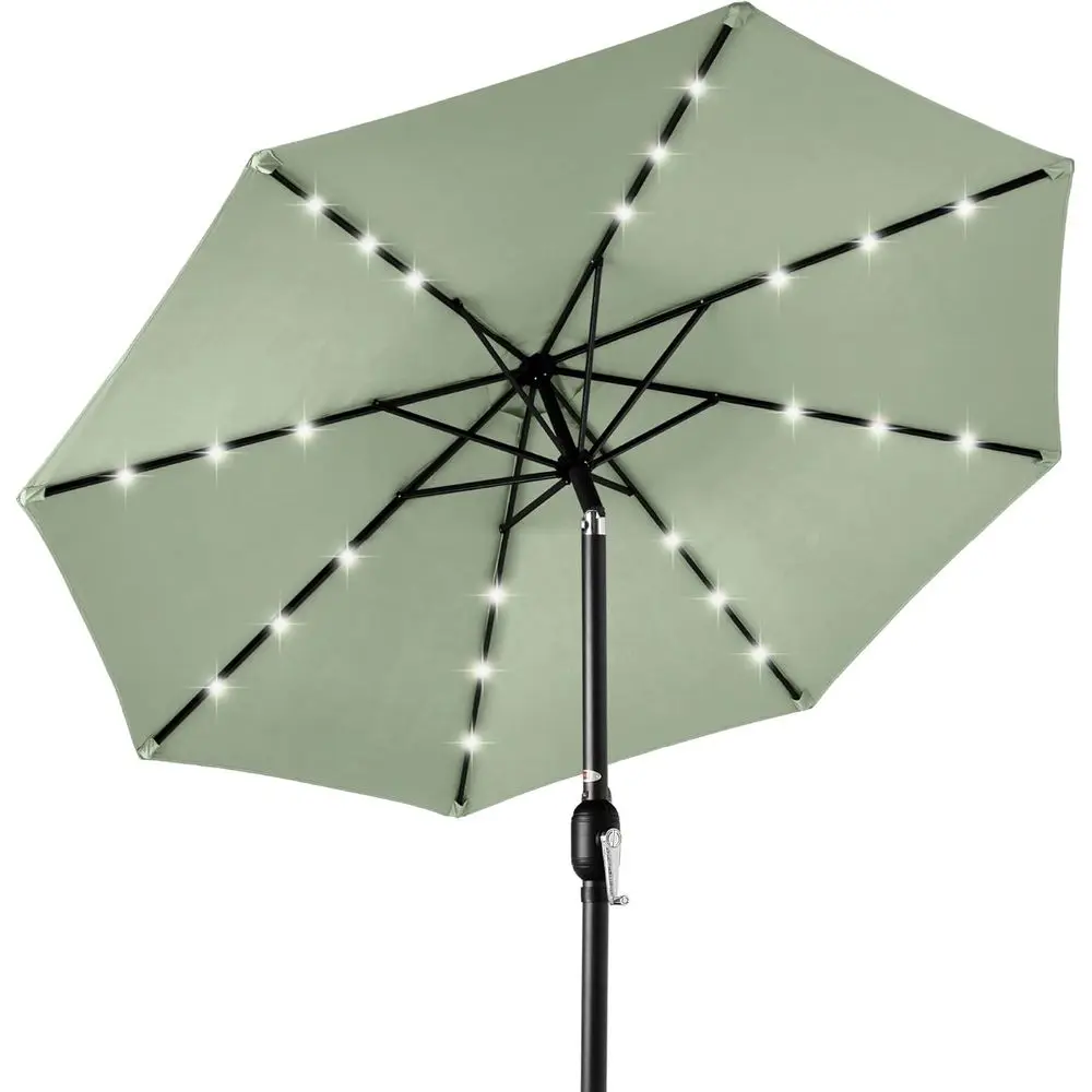 10ft R Polyester LED Patio Umbrella with Adjustable and UV-Resistant Fabric - Sage
10ft R Polyester LED Patio Umbrella with Adjustable and UV-Resistant Fabric - Sage