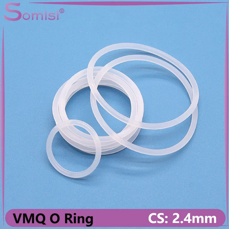 10/50pcs VMQ O Ring Gasket White CS 2.4mm OD 6 ~ 60mm Food Grade Waterproof Washer Round O Shape Silicone Rubber Rings
10/50pcs VMQ O Ring Gasket White CS 2.4mm OD 6 ~ 60mm Food Grade Waterproof Washer Round O Shape Silicone Rubber Rings