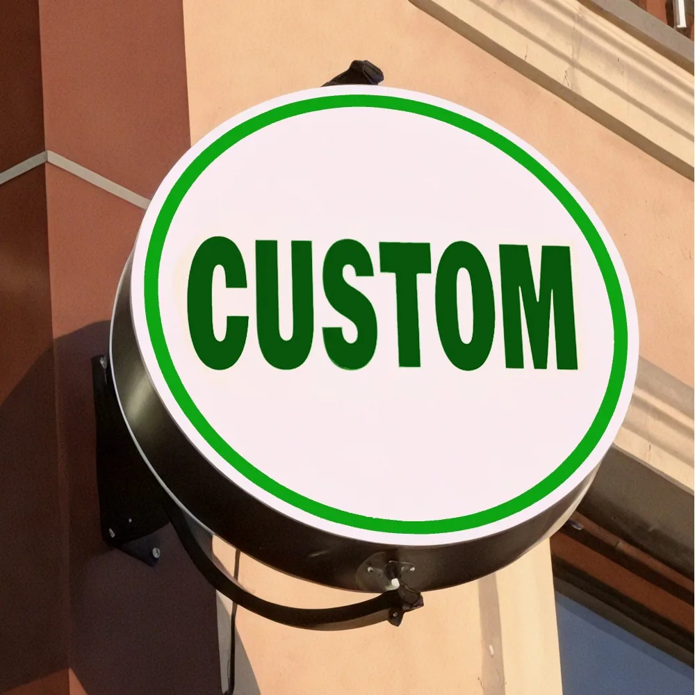 Custom 360 Rotating Light Box Acrylic LED for Storefronts Double Sided Round Box Outdoor Waterproof Hanging Sign
Custom 360 Rotating Light Box Acrylic LED for Storefronts Double Sided Round Box Outdoor Waterproof Hanging Sign
