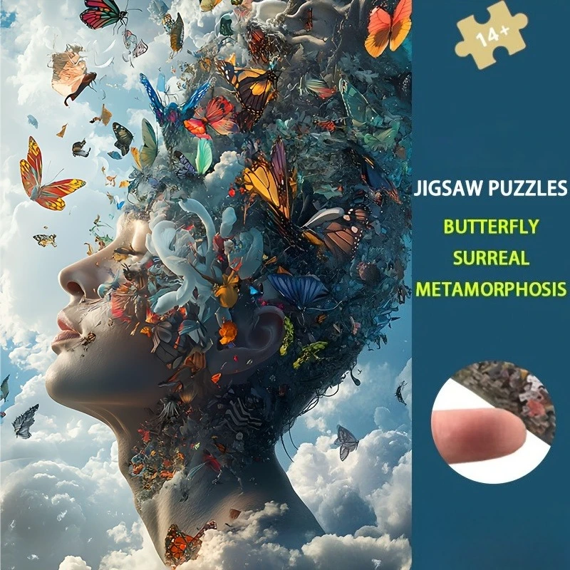 500/1000/1200/2000PCS Jigsaw Puzzle Surreal Butterfly Metamorphosis Art For Adults Great Weekend Relaxation And Family Fun
500/1000/1200/2000PCS Jigsaw Puzzle Surreal Butterfly Metamorphosis Art For Adults Great Weekend Relaxation And Family Fun