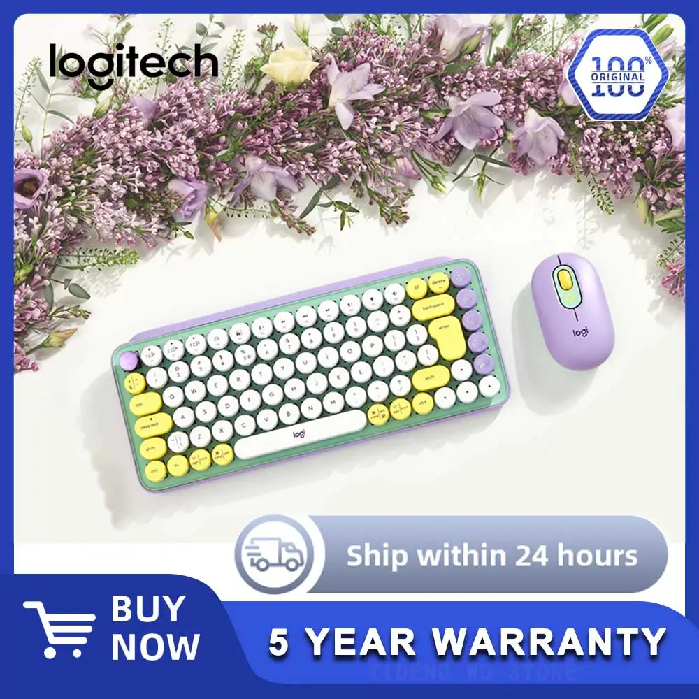 POP-клавиши Logitech + POP-мышь — комбинация беспроводной клавиатуры и Bluetooth-мыши с механическими клавишами в стиле пишущей машинки 
POP-клавиши Logitech + POP-мышь — комбинация беспроводной клавиатуры и Bluetooth-мыши с механическими клавишами в стиле пишущей машинки