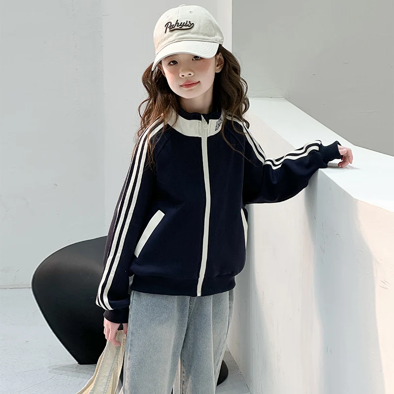 Girls' Casual Simple Jacket Fashionable Solid Color Sportswear Children's Clothing Spring and Autumn Girls' Jacket RM22
Girls' Casual Simple Jacket Fashionable Solid Color Sportswear Children's Clothing Spring and Autumn Girls' Jacket RM22
