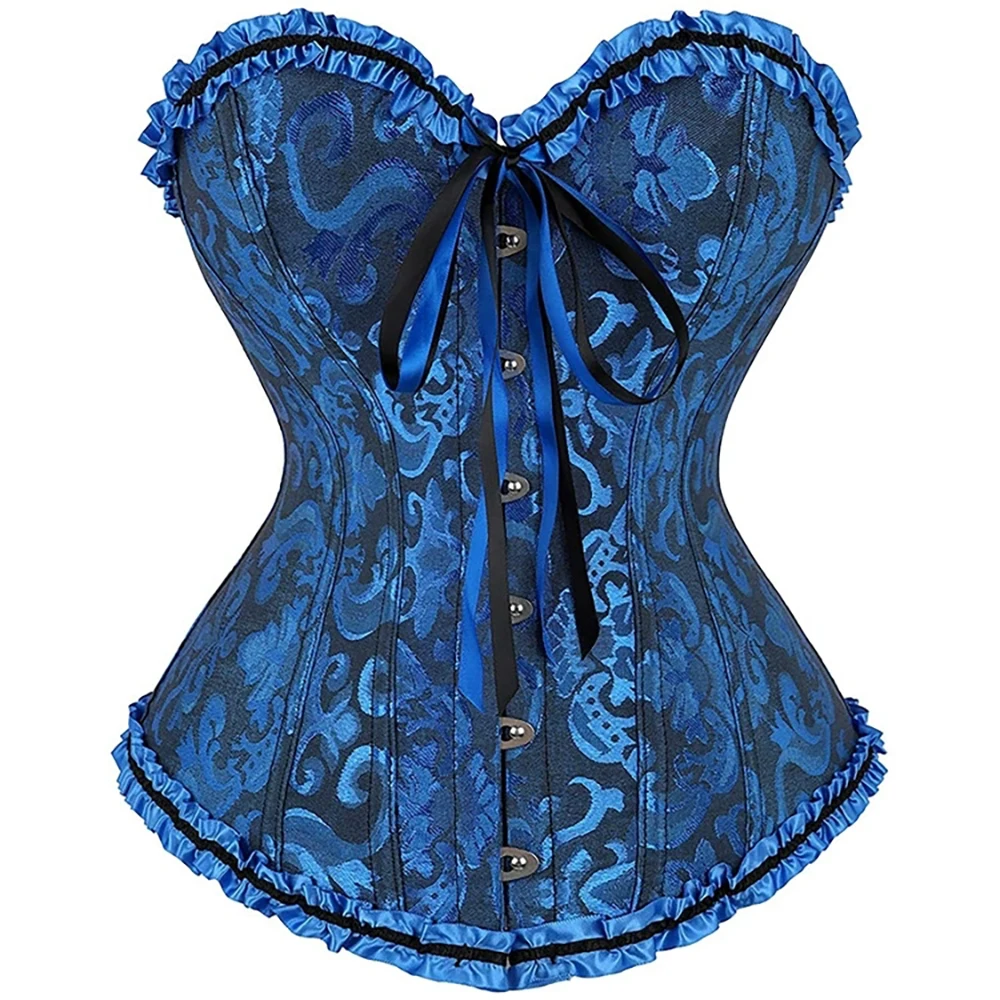 Victorian Corset Top Women Vintage Bustier Lace Up Boned Shapewear Gothic Fashion Jacquard Overbust Corselet Vintage Corset Top
Victorian Corset Top Women Vintage Bustier Lace Up Boned Shapewear Gothic Fashion Jacquard Overbust Corselet Vintage Corset Top