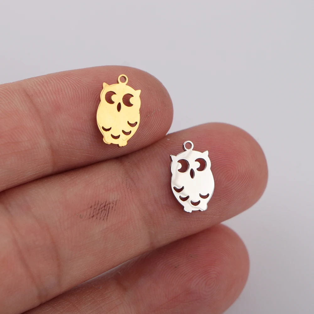 20pcs/lot Mirror Polished Stainless Steel Owl Halloween Bird Animal Charm Pendant for DIY Horror Jewelry Making Accessories 
20pcs/lot Mirror Polished Stainless Steel Owl Halloween Bird Animal Charm Pendant for DIY Horror Jewelry Making Accessories