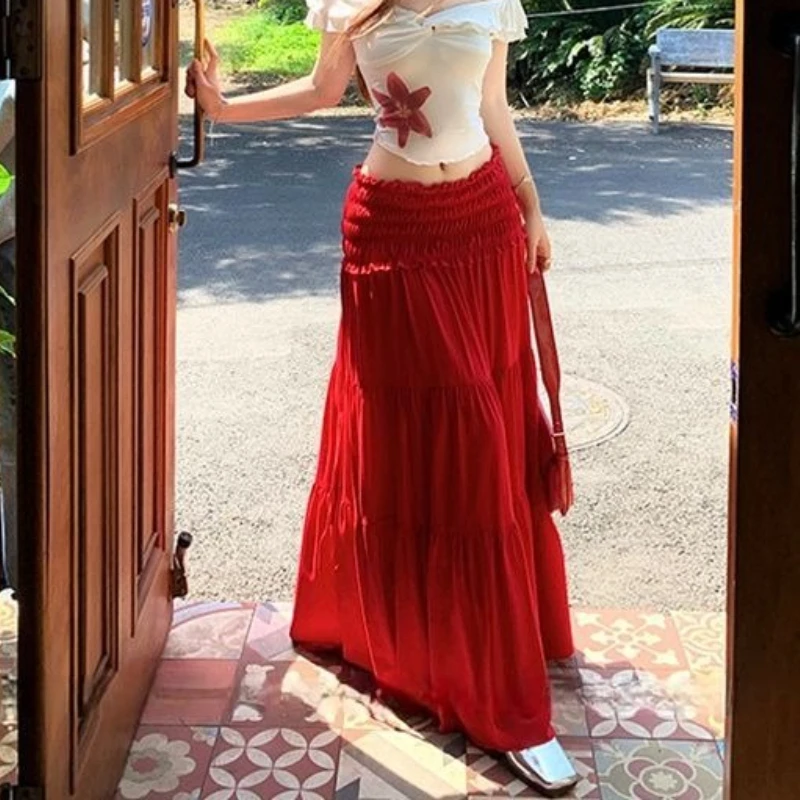 Black Fungus Edge Pleated Skirt for Women's Summer New High Waisted, Hip Covering, Loose and Slimming Long Skirt
Black Fungus Edge Pleated Skirt for Women's Summer New High Waisted, Hip Covering, Loose and Slimming Long Skirt
