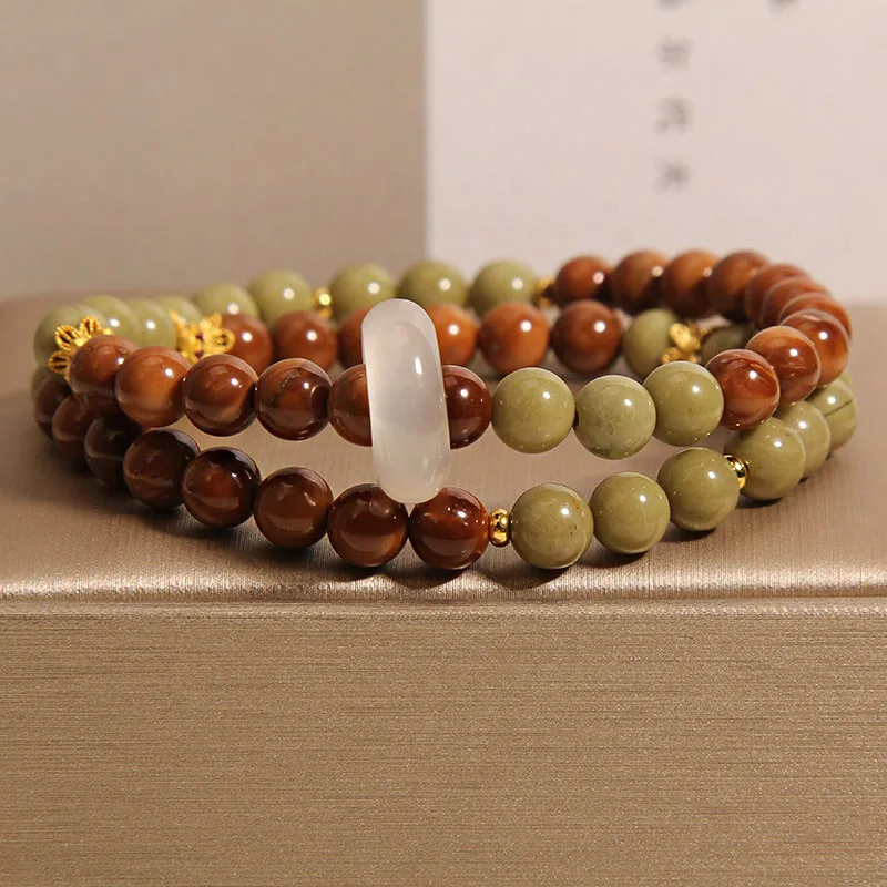 Chinese Retro Style Double Circle Jade Pulp Quality Women's Bracelet Classical Necklace Jewelry Gift
Chinese Retro Style Double Circle Jade Pulp Quality Women's Bracelet Classical Necklace Jewelry Gift