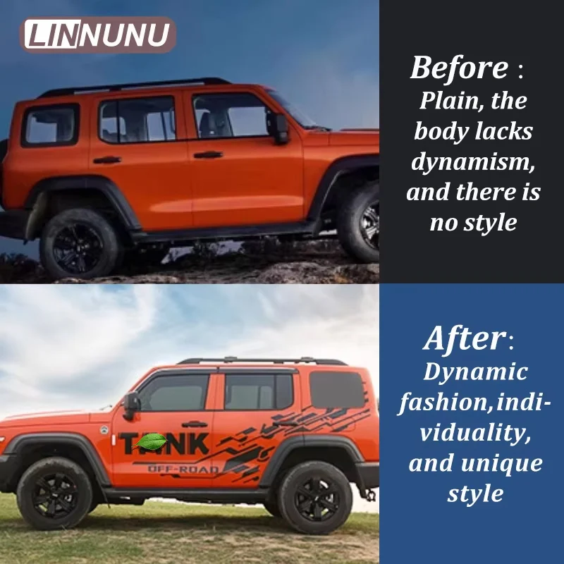 LINNUNU car stickers For WEY TANK 300 2023 2024 body exterior modification special sports off-road Vinyl Decal Auto accessories
LINNUNU car stickers For WEY TANK 300 2023 2024 body exterior modification special sports off-road Vinyl Decal Auto accessories
