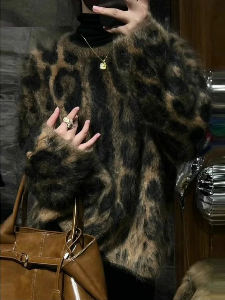 La Chapelle женский трикотаж с меховой текстурой и леопардовым принтом, весенне-осенне-зимняя верхняя одежда, удобный свободный крой, круглый, длинный...
La Chapelle женский трикотаж с меховой текстурой и леопардовым принтом, весенне-осенне-зимняя верхняя одежда, удобный свободный крой, круглый, длинный...