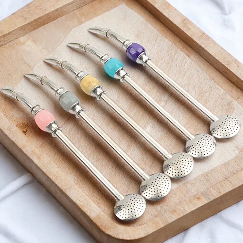 Yerba Mate Bombilla Straw Stainless Steel Removable Filter Head with Cleaning Brush Drinking Filter Straw for Tea Coffee Fruit
Yerba Mate Bombilla Straw Stainless Steel Removable Filter Head with Cleaning Brush Drinking Filter Straw for Tea Coffee Fruit