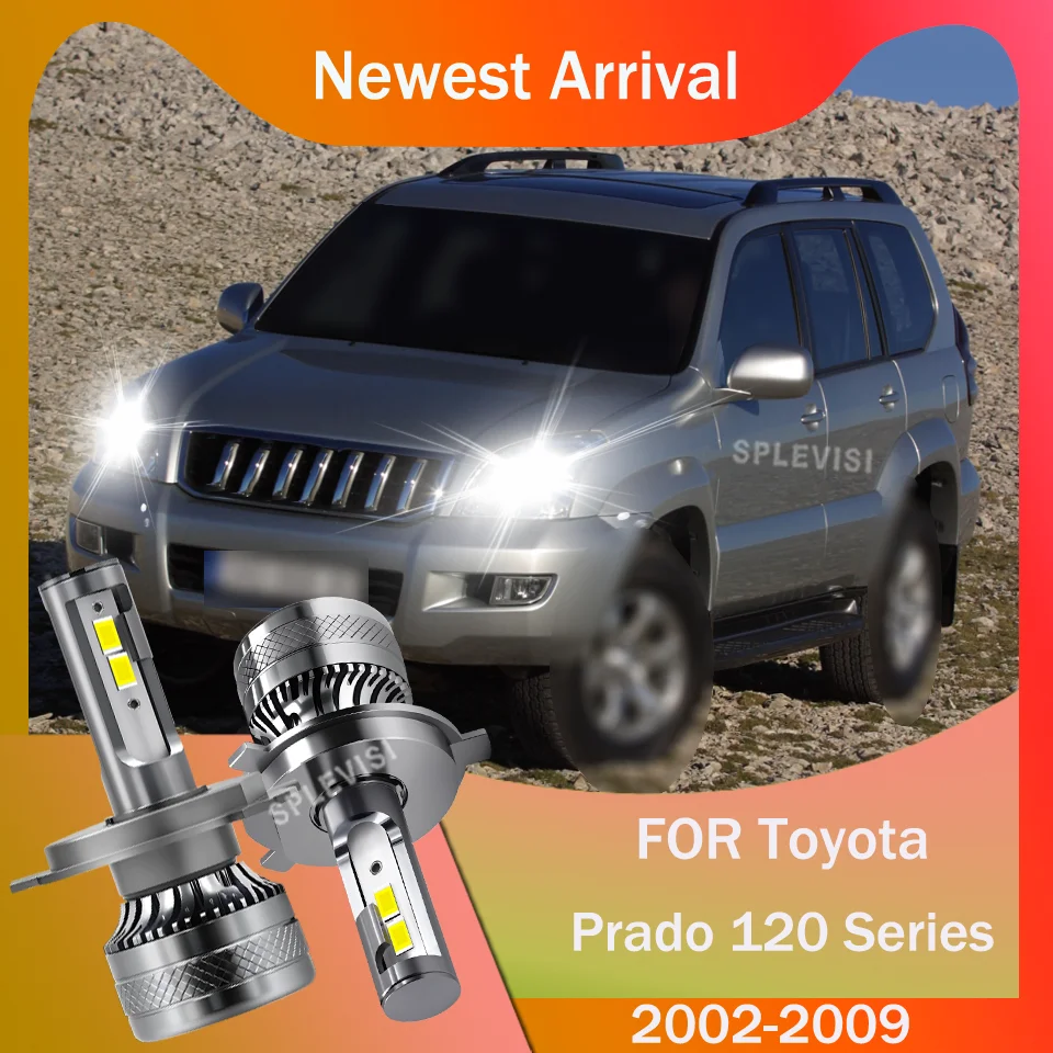 2 светодиодных лампы дальнего/ближнего света H4 с высоким люменом для Toyota Prado 120 серии 2002 2003 2004 2005 2006 2007 2008 2009
2 светодиодных лампы дальнего/ближнего света H4 с высоким люменом для Toyota Prado 120 серии 2002 2003 2004 2005 2006 2007 2008 2009
