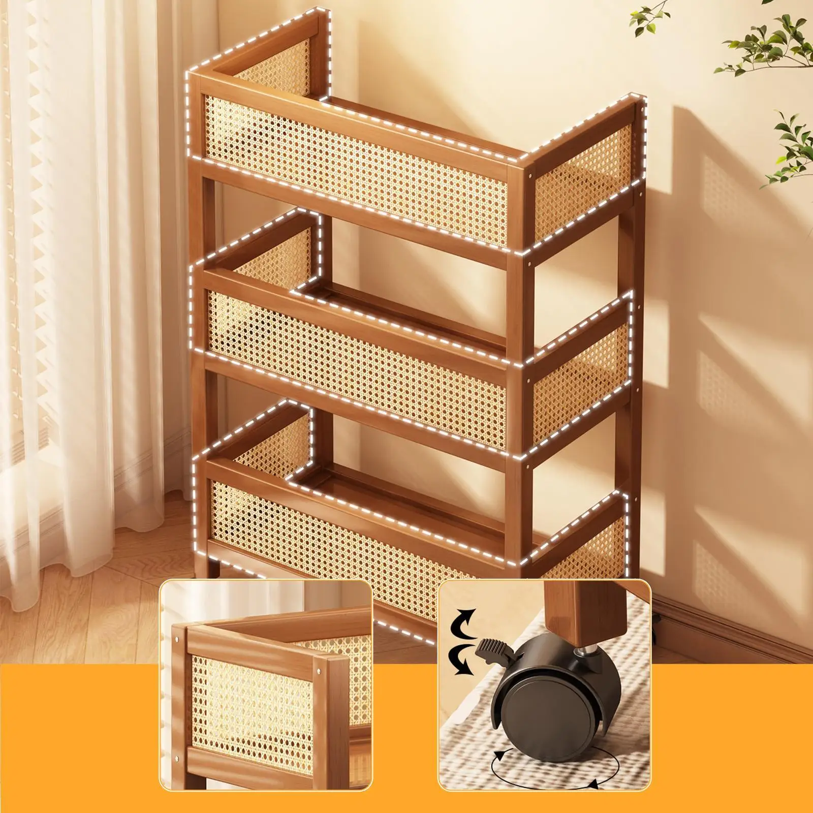 Utility Cart Storage Trolley Holder Multipurpose Movable Kitchen Serving Cart Storage Cart for Narrow Place Office Bathroom
Utility Cart Storage Trolley Holder Multipurpose Movable Kitchen Serving Cart Storage Cart for Narrow Place Office Bathroom