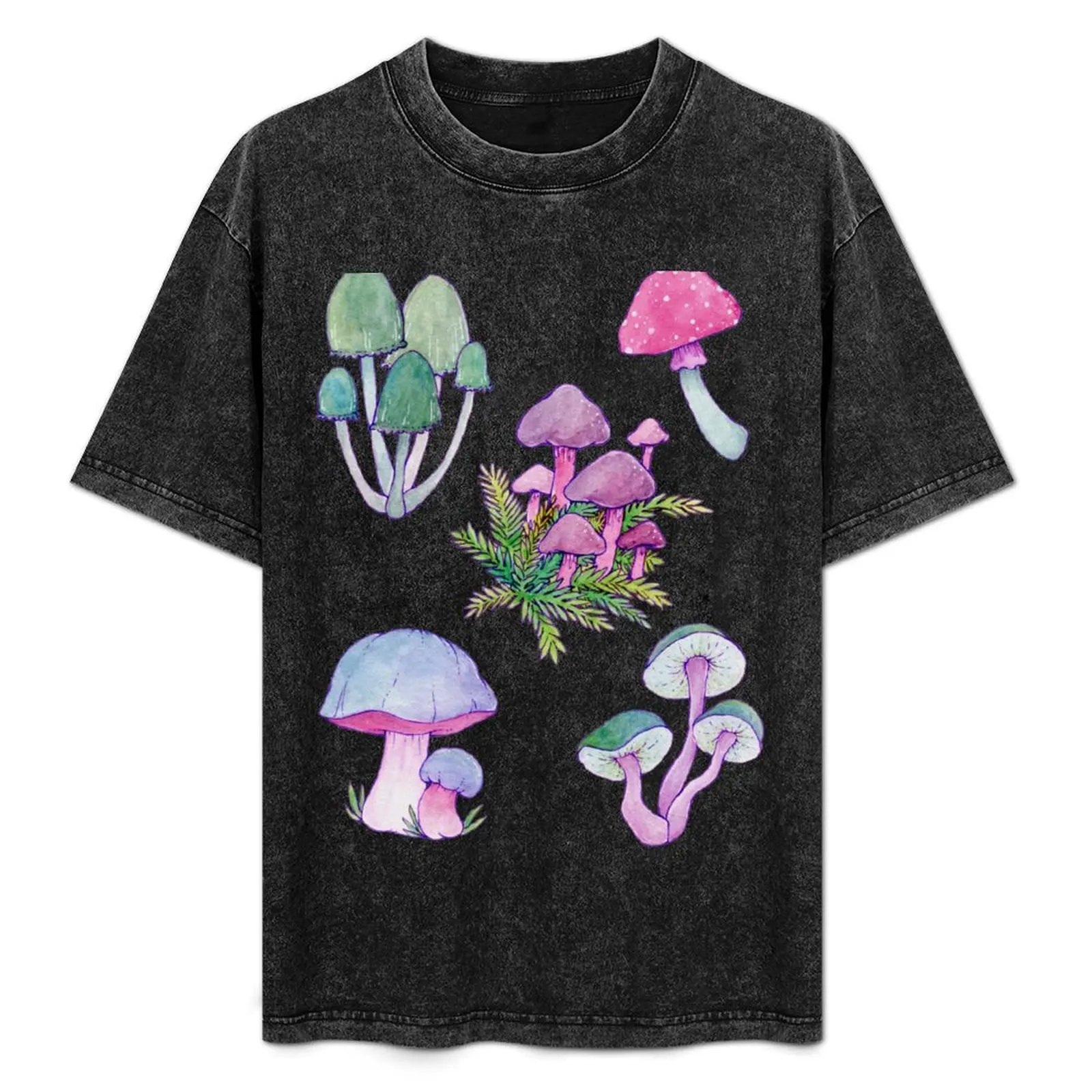 Whimsical Bright Watercolor Mushroom Design T-Shirt Basic Plain Short Sleeve Crew Neck Tee
Whimsical Bright Watercolor Mushroom Design T-Shirt Basic Plain Short Sleeve Crew Neck Tee