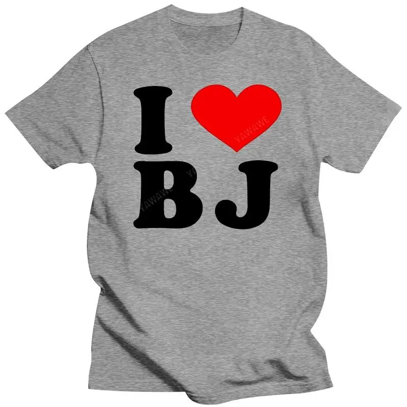 Новые стильные мужские топы, модные мужские футболки I Love Bj, белая футболка с юмором, винтажный стиль, с коротким рукавом
Новые стильные мужские топы, модные мужские футболки I Love Bj, белая футболка с юмором, винтажный стиль, с коротким рукавом