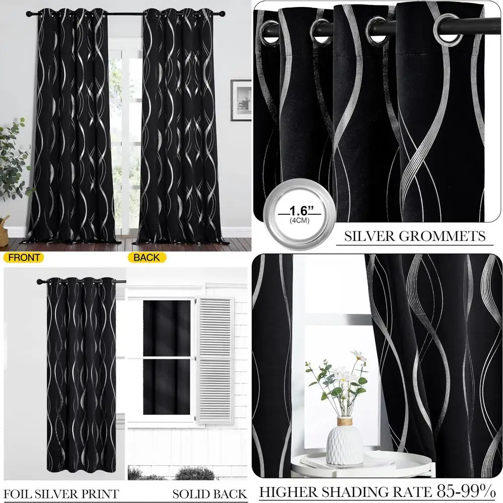 Удлиненные бордовые плотные шторы 52x120 с термоизоляцией и принтом волн фольги для гостиной и спальни
Удлиненные бордовые плотные шторы 52x120 с термоизоляцией и принтом волн фольги для гостиной и спальни