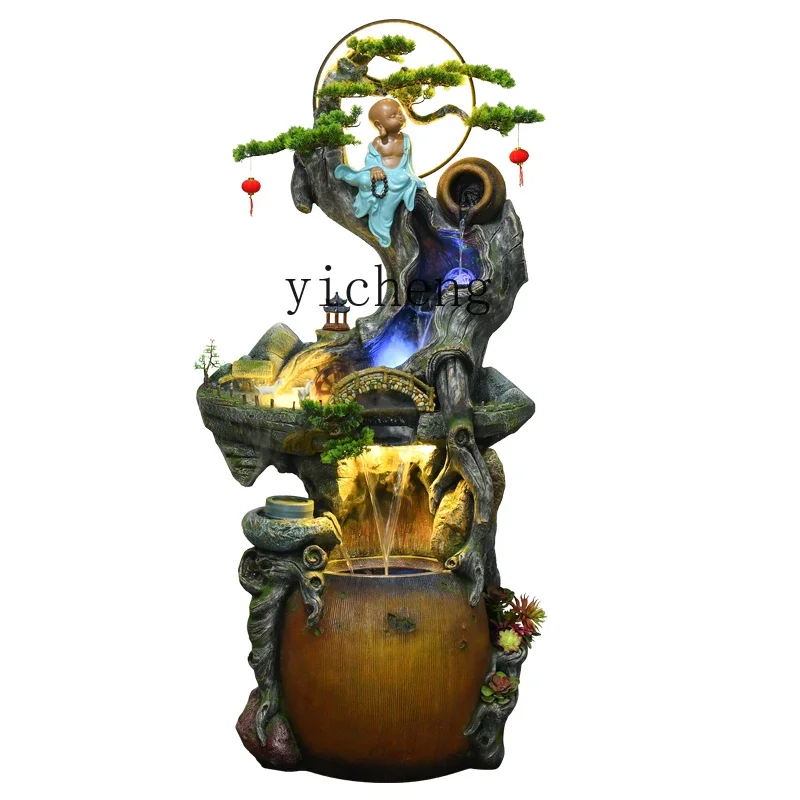 XL Water Fountain Landscape Decoration Porch Humidifier Fengshui Wheel Fortune Floor Ornaments
XL Water Fountain Landscape Decoration Porch Humidifier Fengshui Wheel Fortune Floor Ornaments