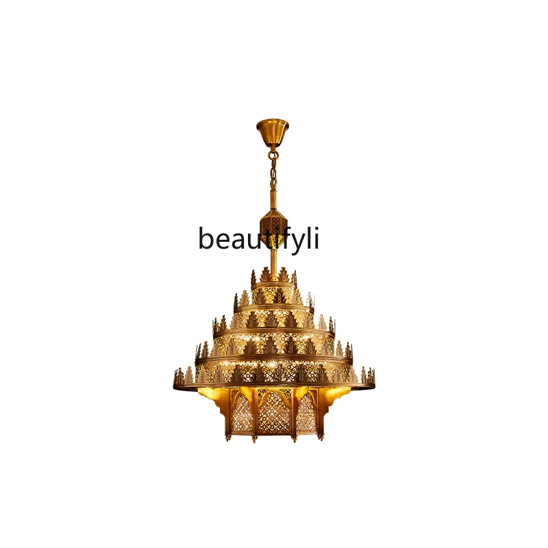 Iron Tower Temperament Decoration Lamps Thai Style Massage Room New Chinese Style Entrance Chandelier
Iron Tower Temperament Decoration Lamps Thai Style Massage Room New Chinese Style Entrance Chandelier