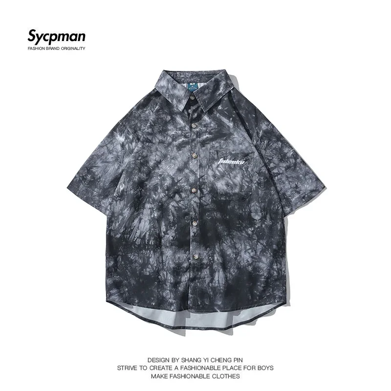 Oversize Letters Embroidered In The Summer Personalized Joker Couples Casual Shirts for Male Female Students
Oversize Letters Embroidered In The Summer Personalized Joker Couples Casual Shirts for Male Female Students