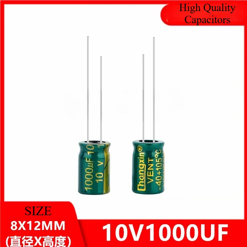 10Pcs 10V1000UF high frequency low resistance long life in-line electrolytic capacitor 1000UF 10V 8X12
10Pcs 10V1000UF high frequency low resistance long life in-line electrolytic capacitor 1000UF 10V 8X12