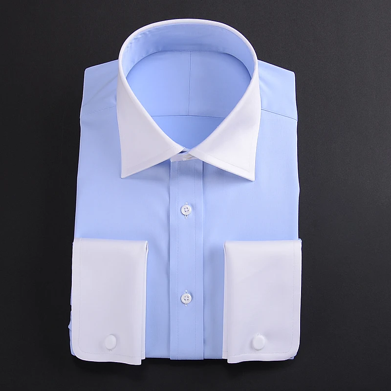 men's french cuff-link shirt double buckle white collar fashion professional wear striped shirt men
men's french cuff-link shirt double buckle white collar fashion professional wear striped shirt men