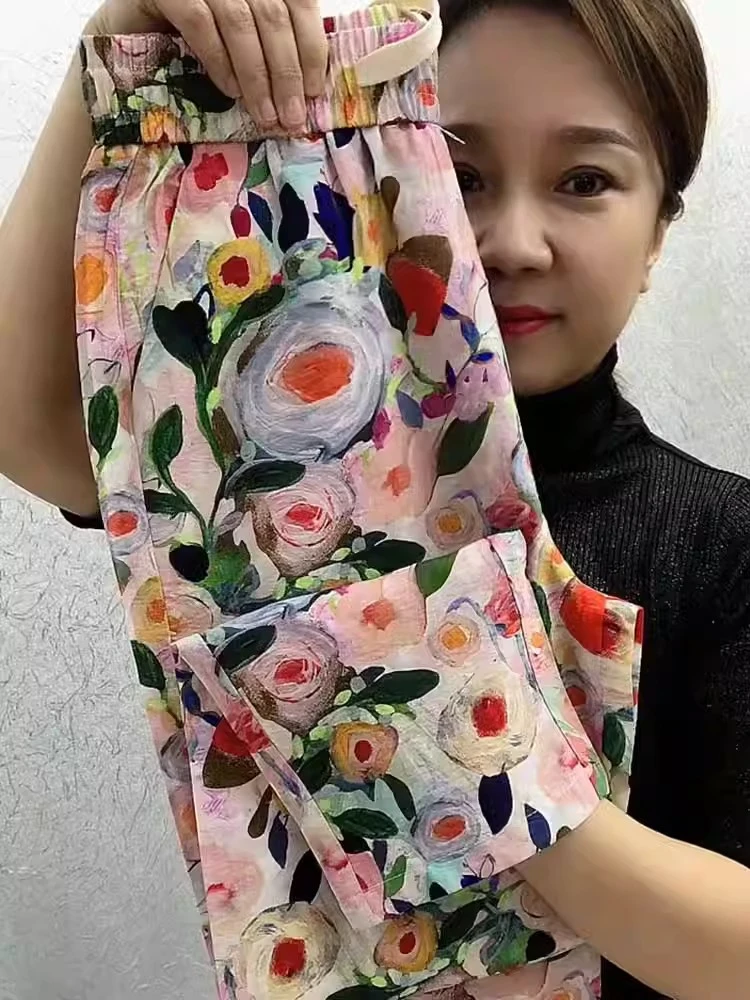Versatile Slimming Straight Leg Pants Short Stature New Chinese Style New Printed Lightweight Cropped Pants for Women Harun Pant
Versatile Slimming Straight Leg Pants Short Stature New Chinese Style New Printed Lightweight Cropped Pants for Women Harun Pant