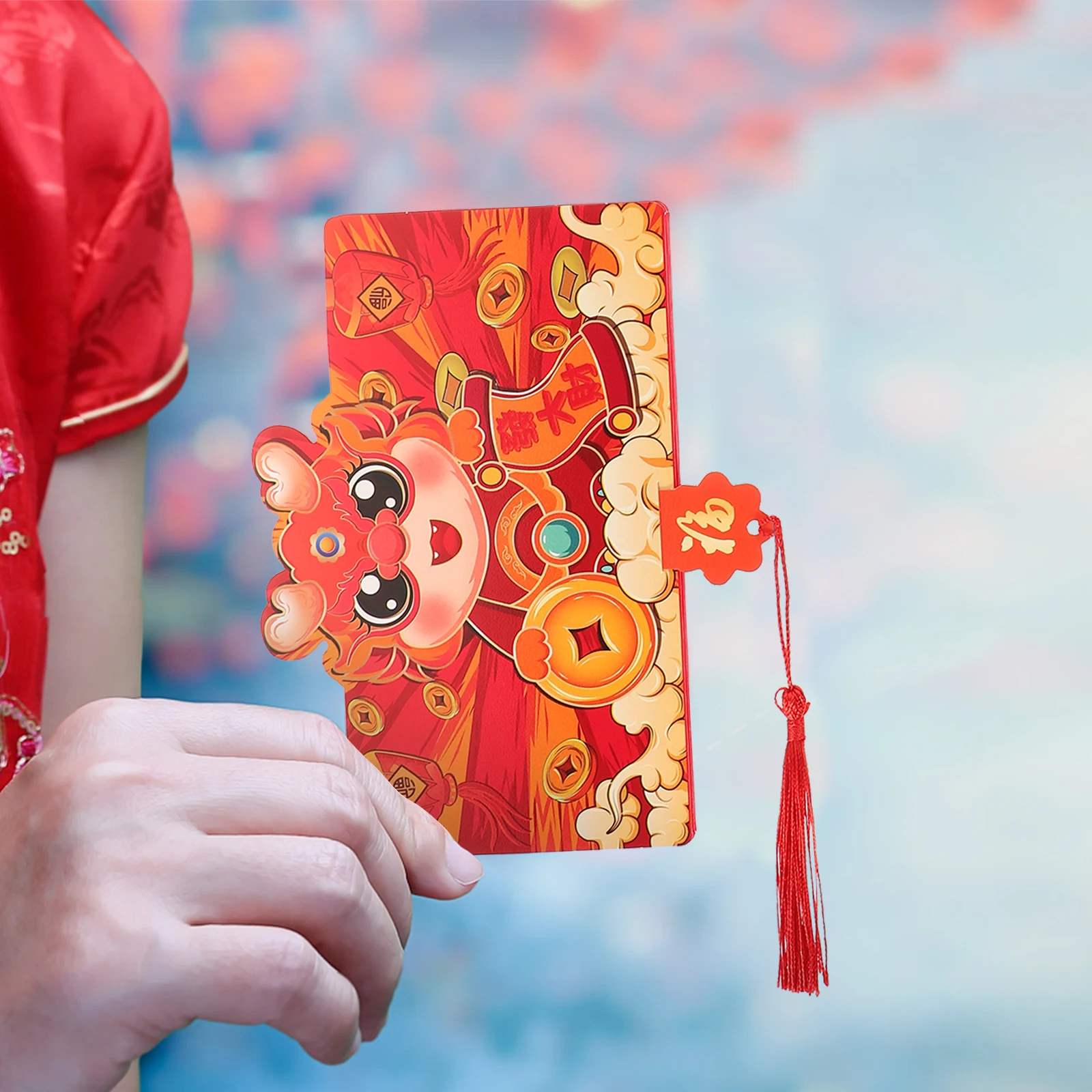 6pcs Foldable Red Envelope 2024 Dragon Year 10 Card Slots Paper Lucky Patterns Chinese Blessings New Year Gift
6pcs Foldable Red Envelope 2024 Dragon Year 10 Card Slots Paper Lucky Patterns Chinese Blessings New Year Gift