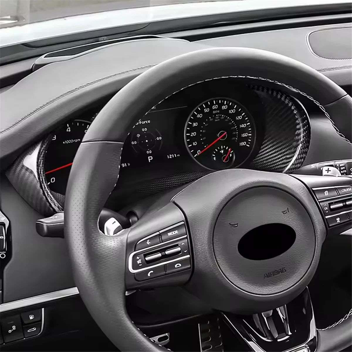 TCP-oDry Carbon Fiber Car Steering Wheel Speedometer Frame Interior Trim for KIA Stinger 2018 2019 2020-2023
TCP-oDry Carbon Fiber Car Steering Wheel Speedometer Frame Interior Trim for KIA Stinger 2018 2019 2020-2023