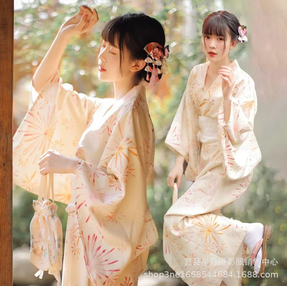 New Kimono Women's Summer Yukata Dress 2025 New Fresh Improved Location Travel Photography Photo Clothing
New Kimono Women's Summer Yukata Dress 2025 New Fresh Improved Location Travel Photography Photo Clothing