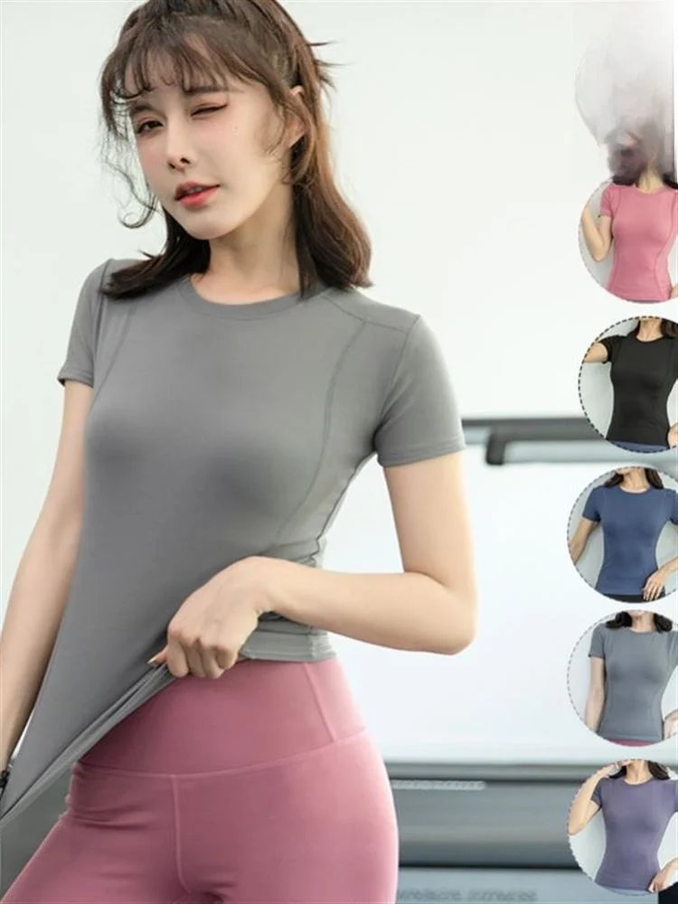 Women's Slim Fit Yoga Sportswear ort Sve Running Sweat Absorbent Qui Dry T-irt Fitn Clothing Tight Bodycon Yoga Top
Women's Slim Fit Yoga Sportswear ort Sve Running Sweat Absorbent Qui Dry T-irt Fitn Clothing Tight Bodycon Yoga Top