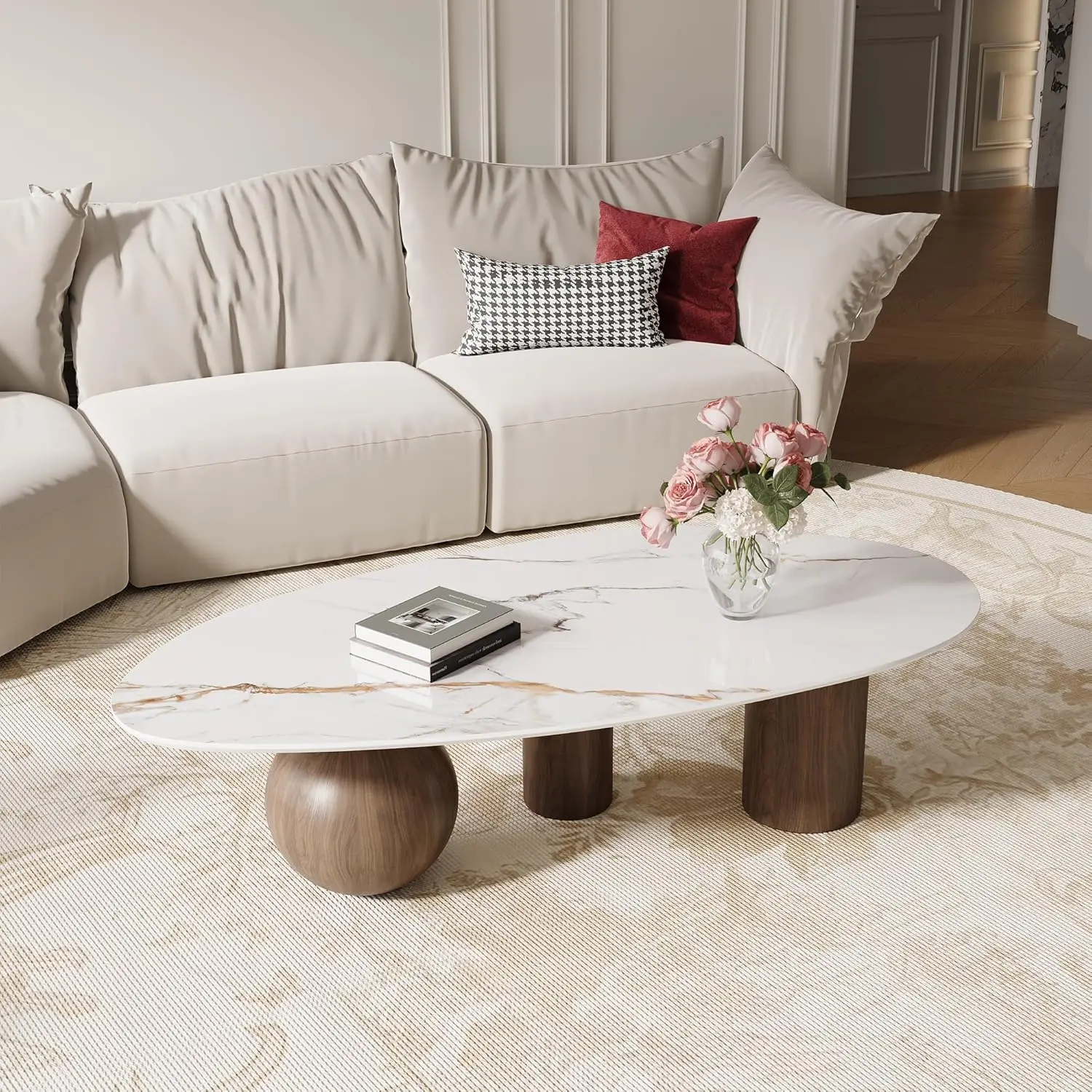 54-дюймовый современный овальный журнальный столик с уникальной текстурированной столешницей из спеченного камня и 3 металлическими ножками, минималистичный шик для гостиной, на заказ
54-дюймовый современный овальный журнальный столик с уникальной текстурированной столешницей из спеченного камня и 3 металлическими ножками, минималистичный шик для гостиной, на заказ