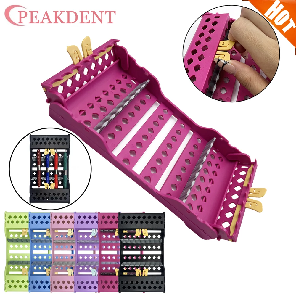 1Pcs Dental Instrument Box 135℃ Autoclavable Plastic Dental Instrument Storage Rack for 8 Holders Instruments Sterilization Box
1Pcs Dental Instrument Box 135℃ Autoclavable Plastic Dental Instrument Storage Rack for 8 Holders Instruments Sterilization Box