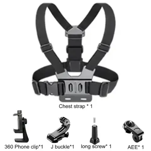 Ceinture de montage de sangle de poitrine pour téléphone portable, support pour iphone 14, GoPro Hero 11 10 9 8 DJI, accessoires de caméra d'action de mouvement en plein air POV
