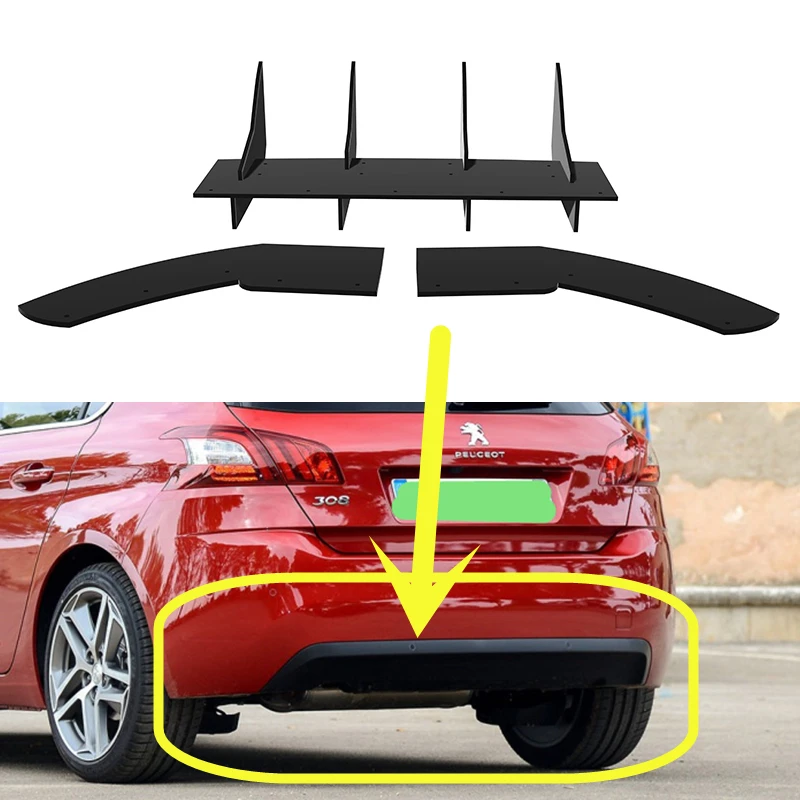 Fit Peugeot 308 Hatchback 2014 2015 Year Rear Diffuser Bumper Lips Spoiler Splitter Body Kit Accessories
Fit Peugeot 308 Hatchback 2014 2015 Year Rear Diffuser Bumper Lips Spoiler Splitter Body Kit Accessories