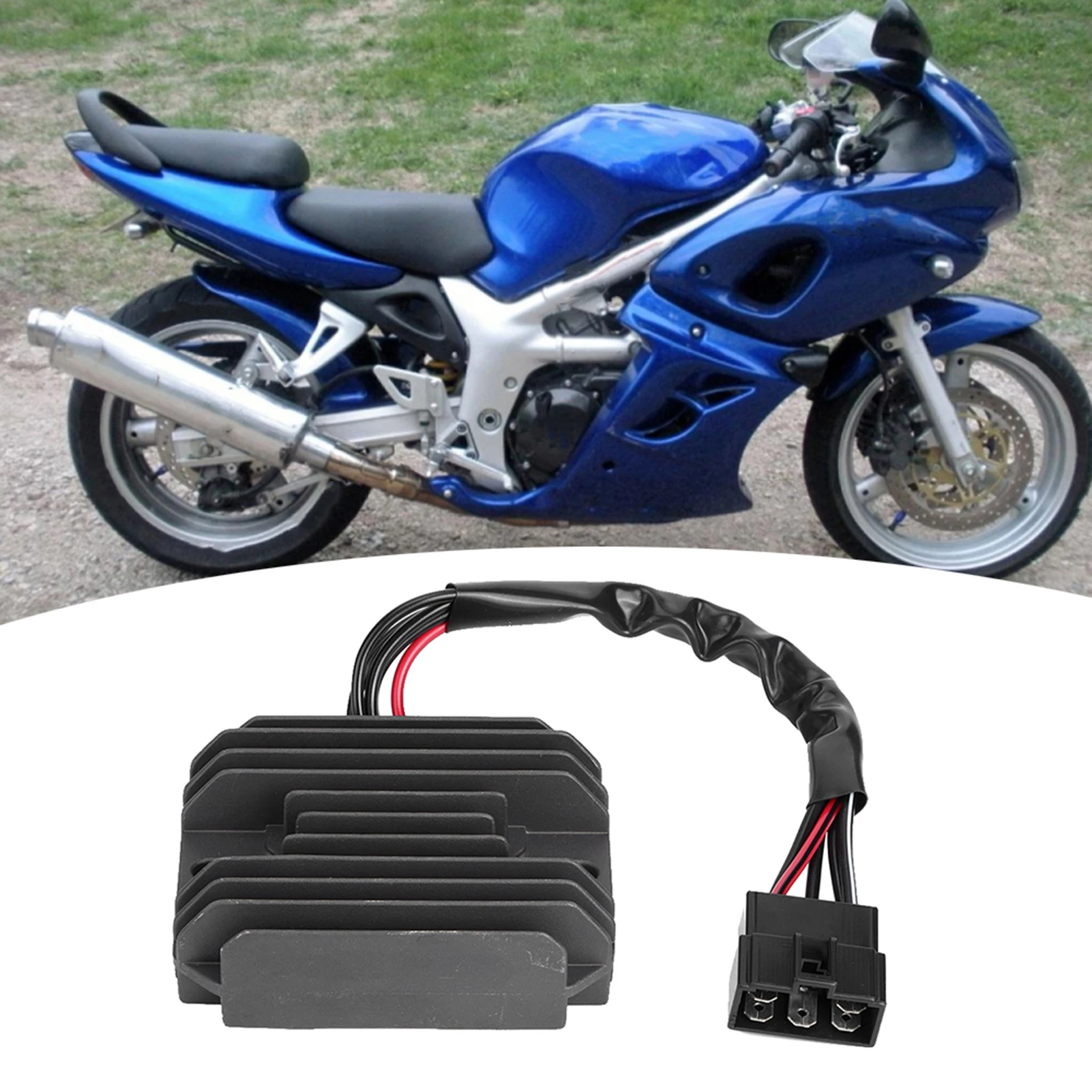 Motorcycle Accessory Motorcycle Voltage Regulator Rectifier Fits for SV650 GSF1250S M109R Rectifier Replacement
Motorcycle Accessory Motorcycle Voltage Regulator Rectifier Fits for SV650 GSF1250S M109R Rectifier Replacement