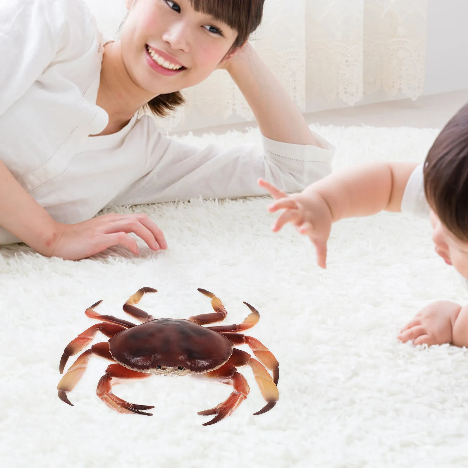 Realistic Plastic Crab Artificial Animal Simulation Decoration Crab Shape Ornament Educational Home and Garden
Realistic Plastic Crab Artificial Animal Simulation Decoration Crab Shape Ornament Educational Home and Garden