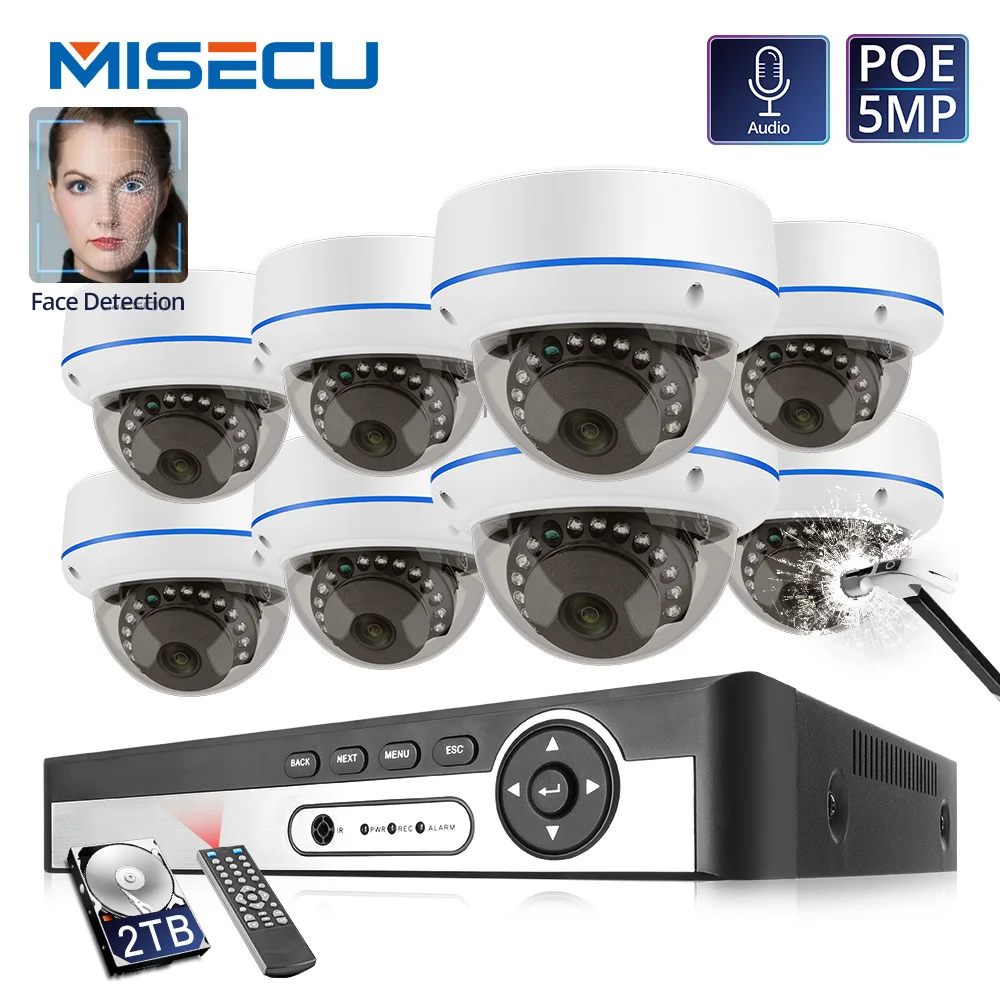 MISECU 8CH 4MP 5MP POE Dome Security IP Camera System Vandal-proof Indoor Home CCTV Video Record Surveillance Protection Kit
MISECU 8CH 4MP 5MP POE Dome Security IP Camera System Vandal-proof Indoor Home CCTV Video Record Surveillance Protection Kit