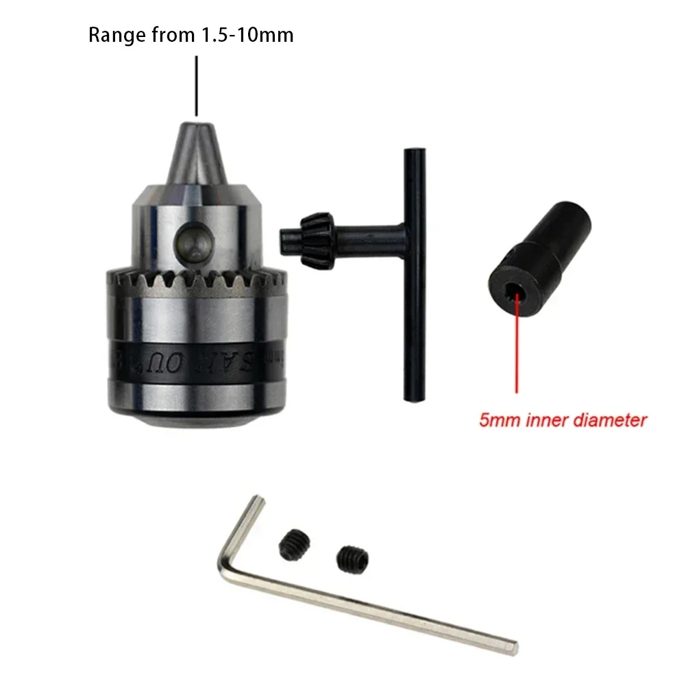 B12 Drill Chuck With Wrench Clamping Range 1.5-10mm CNC Machine Convert Adapter For Drill With Adapter Key Wrench Power Tool
B12 Drill Chuck With Wrench Clamping Range 1.5-10mm CNC Machine Convert Adapter For Drill With Adapter Key Wrench Power Tool