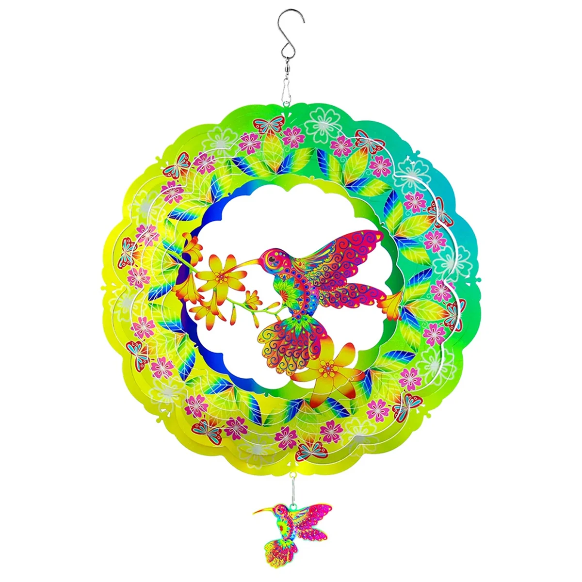 Bird Wind Spinners 12Inch 3D Stainless Steel Hanging Wind Spinner for Outdoor Decor,Garden
Bird Wind Spinners 12Inch 3D Stainless Steel Hanging Wind Spinner for Outdoor Decor,Garden