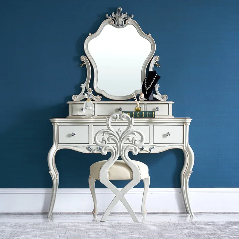 Women Luxury Modern Vanity Table Storage Drawers Organizer Girls Wood Dressers Bedroom Unique Penteadeira Small Room Furniture
Women Luxury Modern Vanity Table Storage Drawers Organizer Girls Wood Dressers Bedroom Unique Penteadeira Small Room Furniture