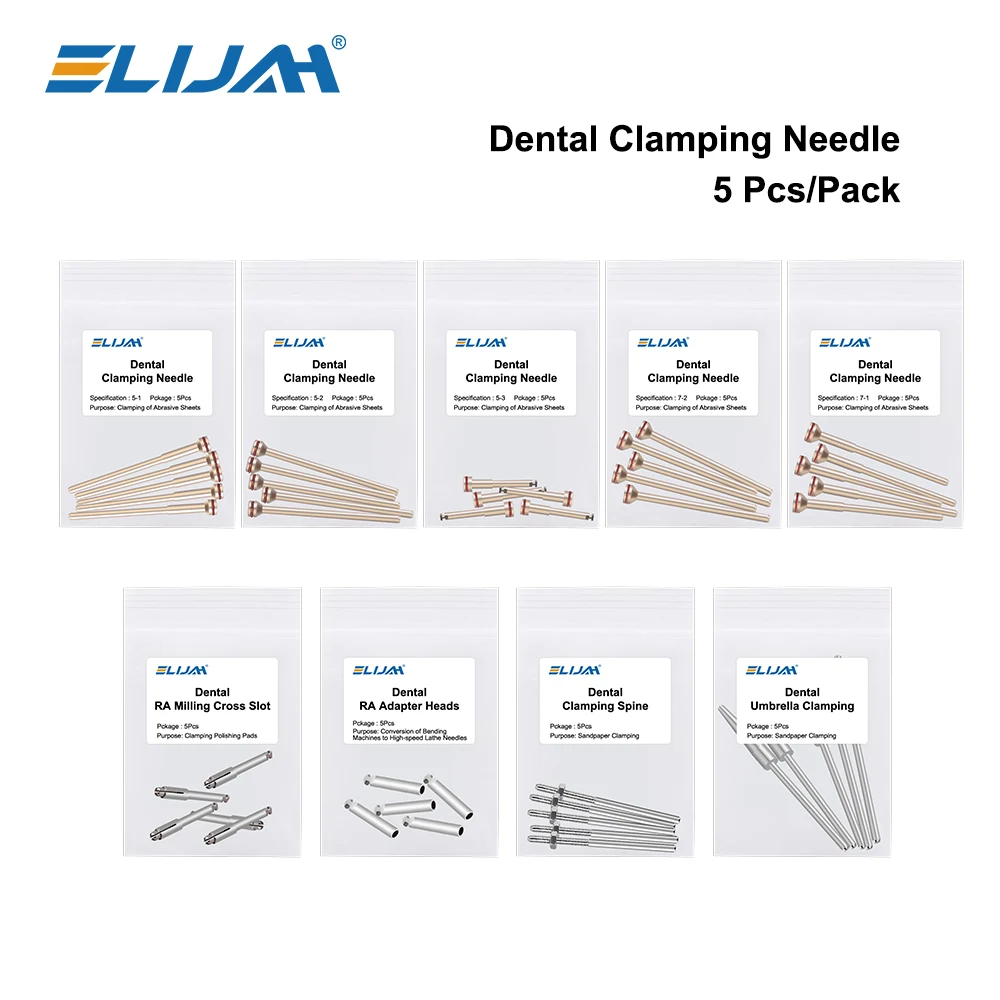 ELIJAH 5 шт./упак. стоматологическая удерживающая игла, полированный вал, стоматологическая зажимная игла для зажима абразивных листов, полировка, повязка
ELIJAH 5 шт./упак. стоматологическая удерживающая игла, полированный вал, стоматологическая зажимная игла для зажима абразивных листов, полировка, повязка