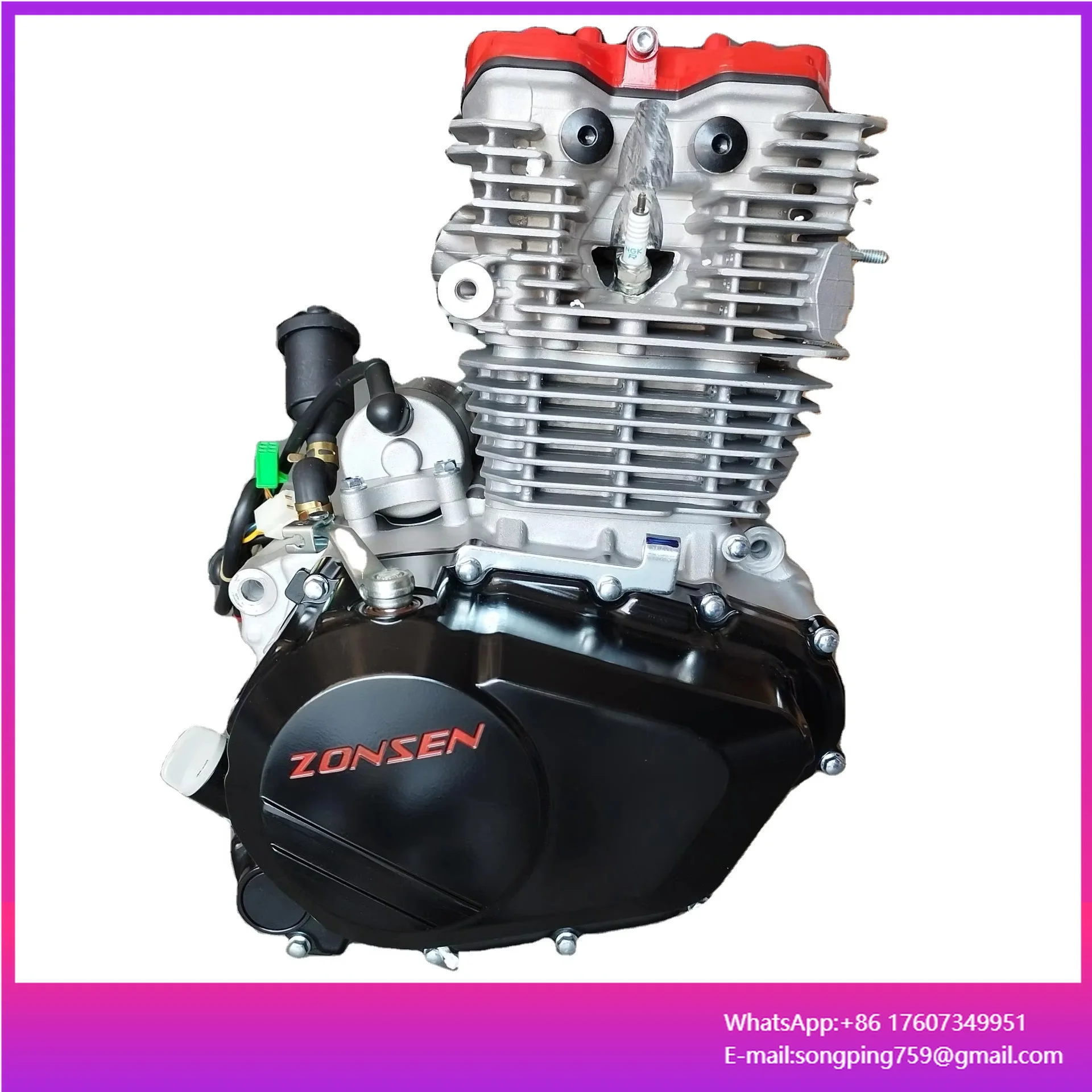 ZS175FMN Zongshen OEM Single Cylinder 4 Stroke air Cooled 300CC 6 Gearshift CB300RL Engine with Camshaft Upward
ZS175FMN Zongshen OEM Single Cylinder 4 Stroke air Cooled 300CC 6 Gearshift CB300RL Engine with Camshaft Upward