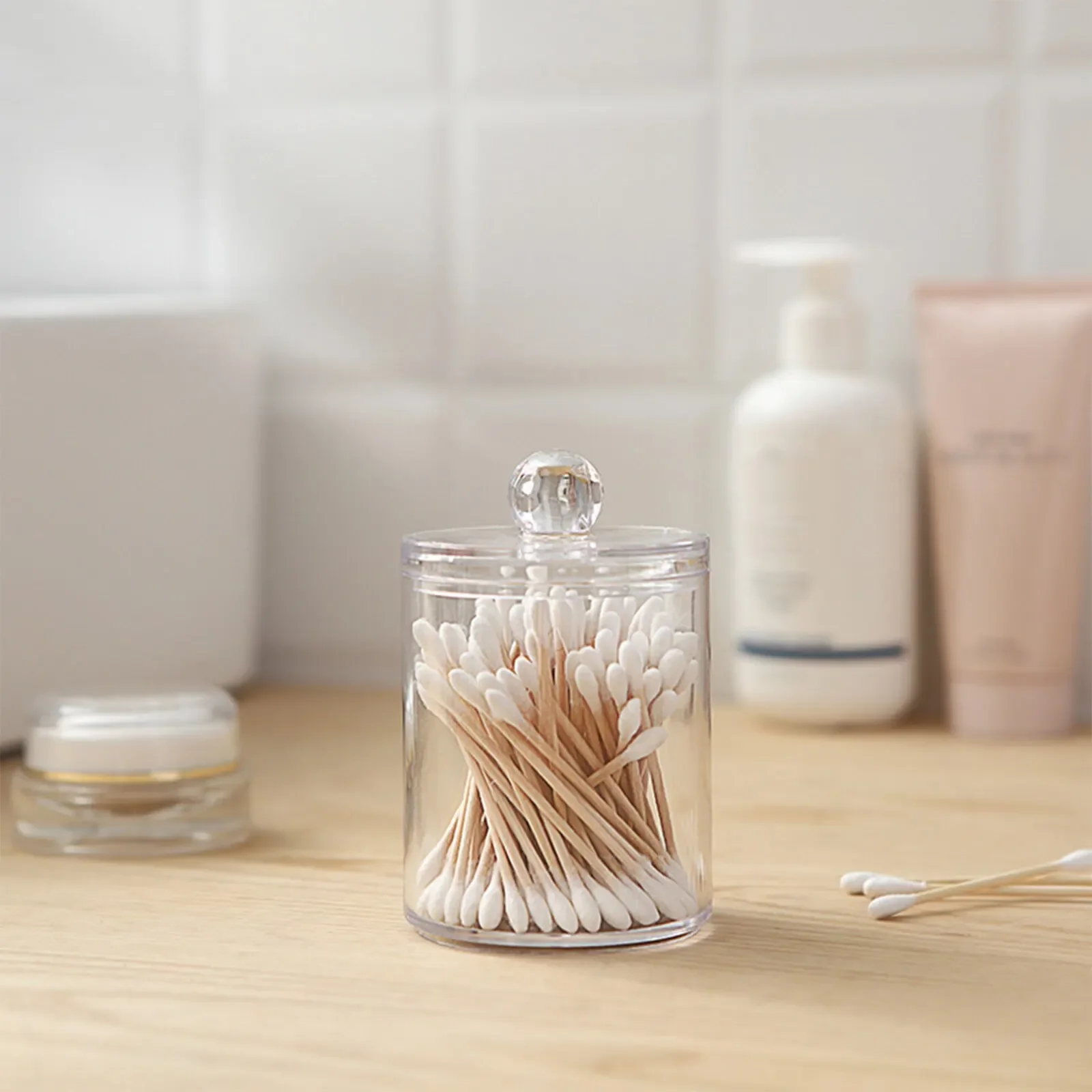Transparent Cotton Swab Storage Box Makeup Organizer Acrylic Storage Box Cotton Swab Cosmetic Box Bathroom Bedroom Storage Box
Transparent Cotton Swab Storage Box Makeup Organizer Acrylic Storage Box Cotton Swab Cosmetic Box Bathroom Bedroom Storage Box